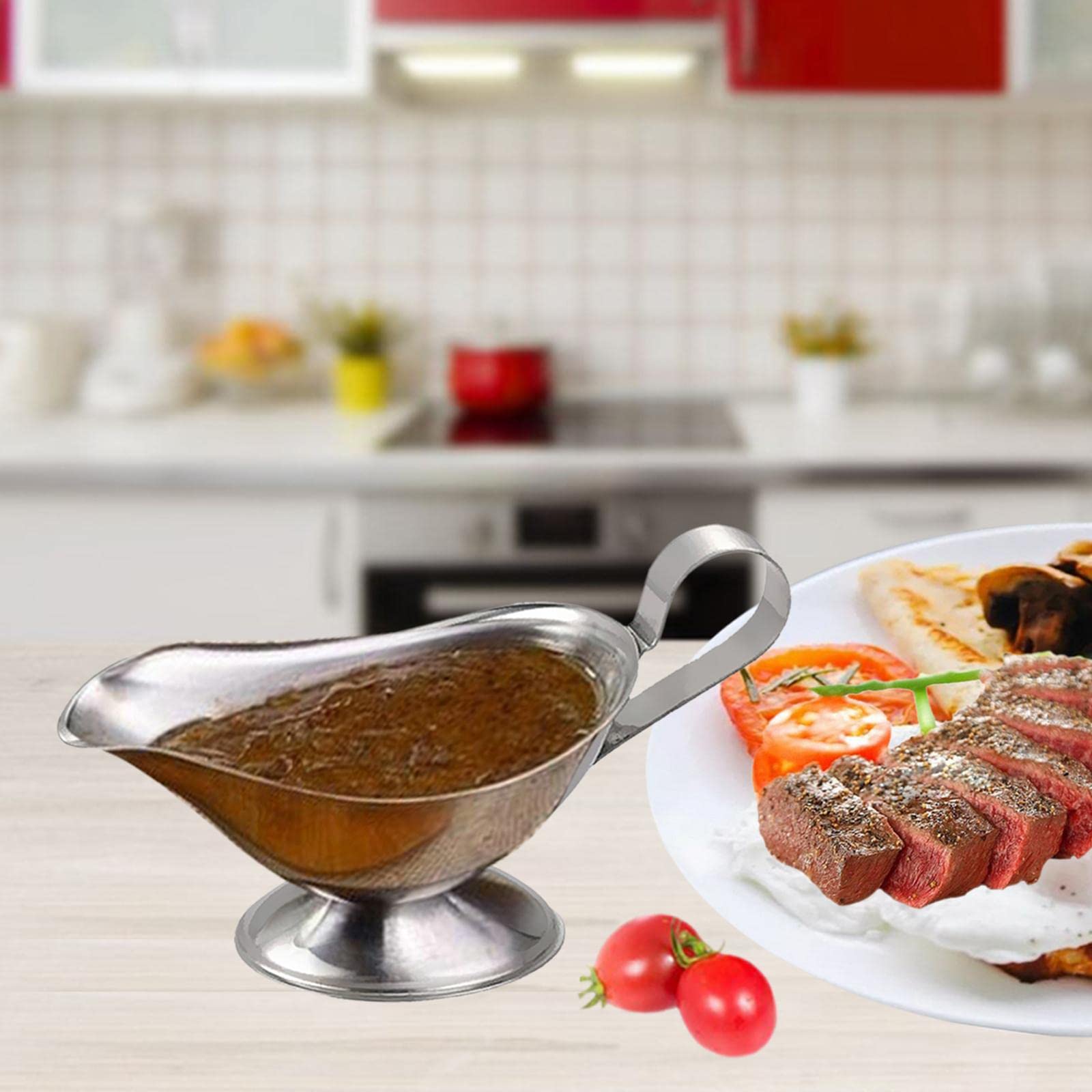 Amazon | B Blesiya ステンレス鋼 グレービーボート 冷たく 暖かい